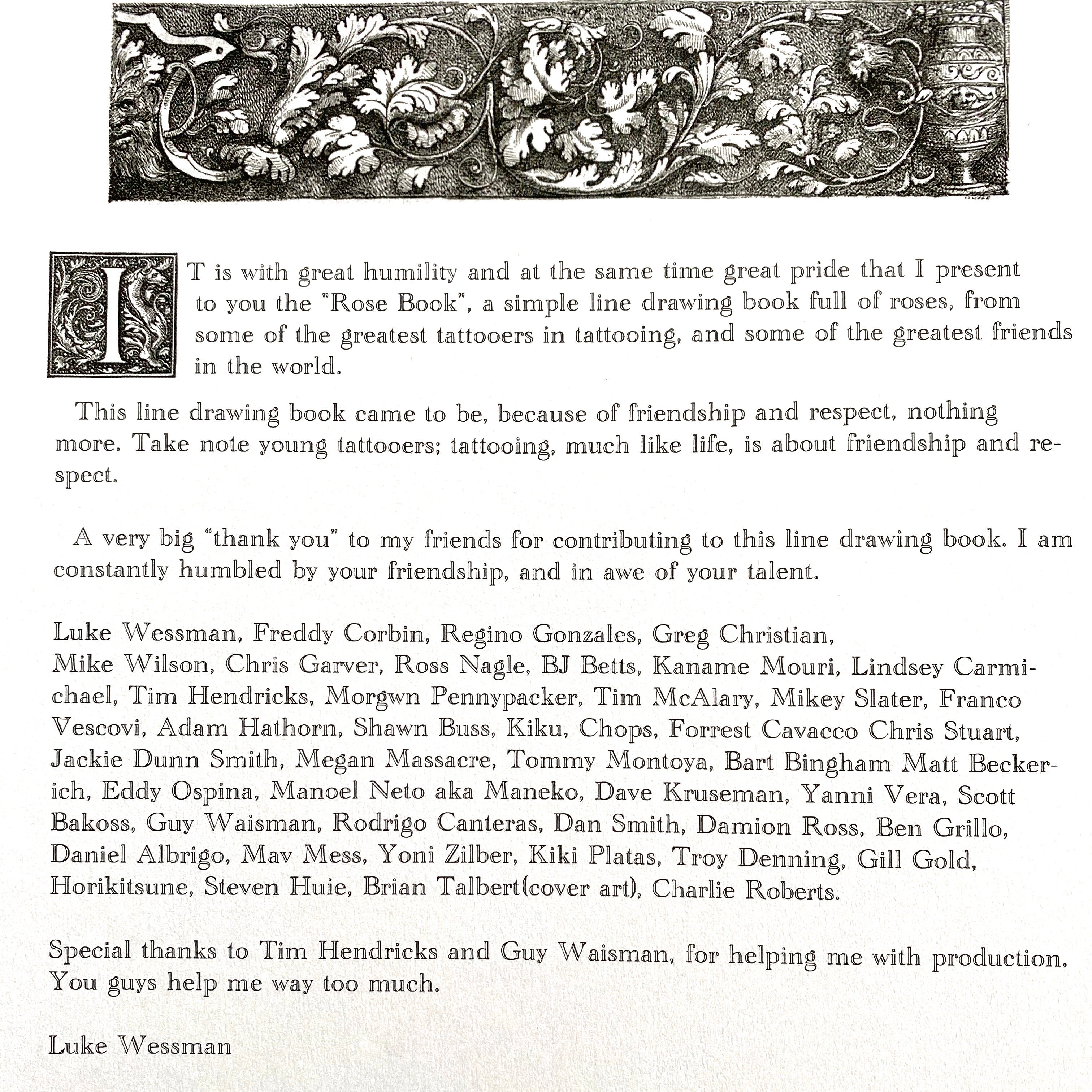 Tim Hendricks Tattoo Lettering